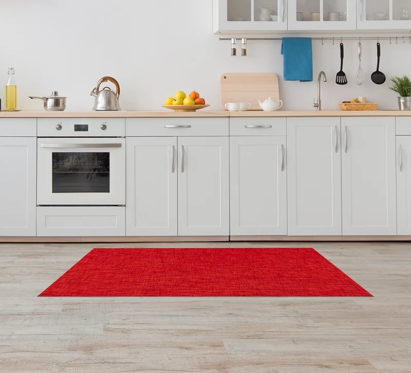 Tappeto Cucina Passatoia Antiscivolo Multiuso Vittoria rosso Il Gruppone