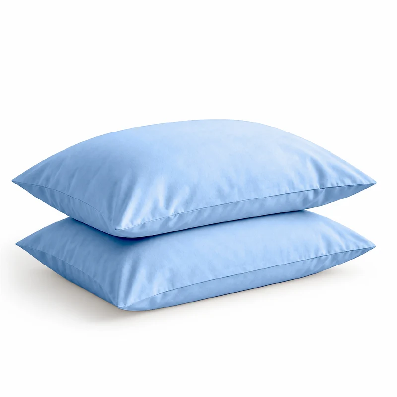 Coppia Federe in Flanella 50x80 cm con Patella 100% Cotone Il Gruppone