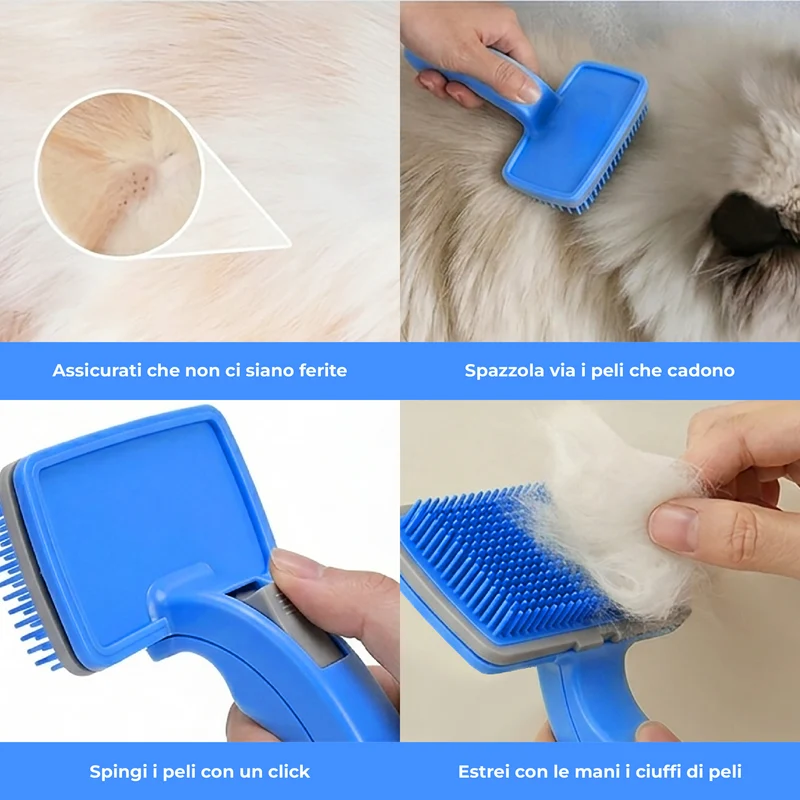 Set 3 Spazzole Rimuovi Pelo per Cani e Gatti Il Gruppone