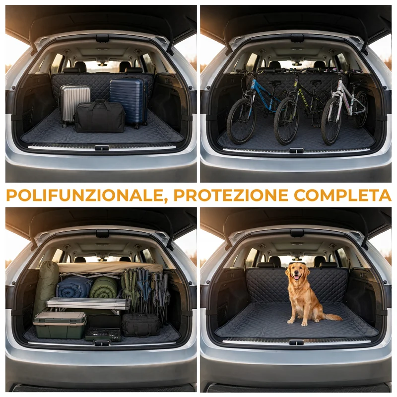 Copri Sedile Auto per Cani Impermeabile e Antigraffio 147x127 cm Il Gruppone