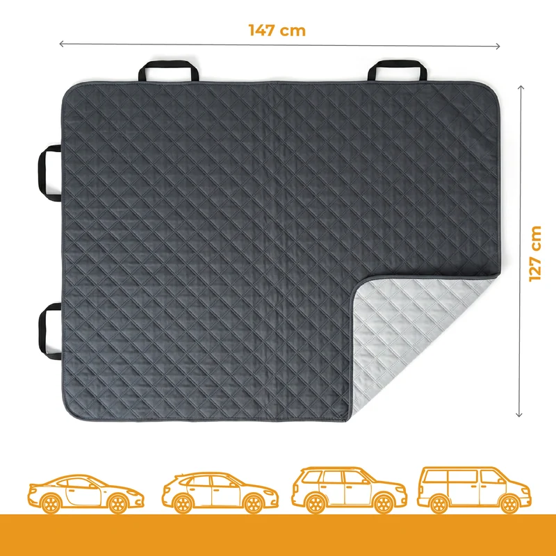Copri Sedile Auto per Cani Impermeabile e Antigraffio 147x127 cm Il Gruppone