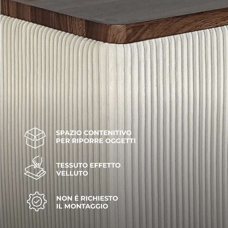 Set 2 Pouf Contenitore Quadrati in Velluto Il Gruppone
