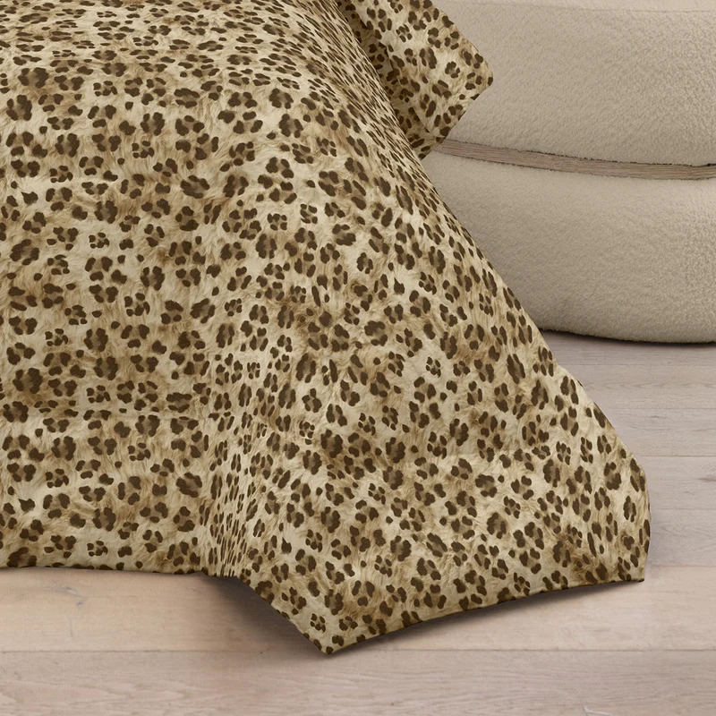 Trapunta in Percalle di Puro Cotone Fantasia Animalier - Tabby