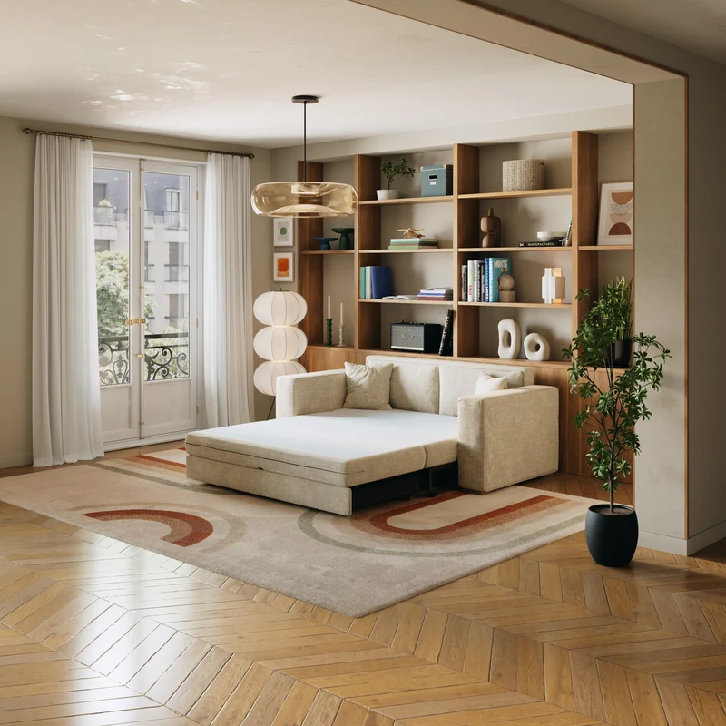 Divano letto trasformabile Milo