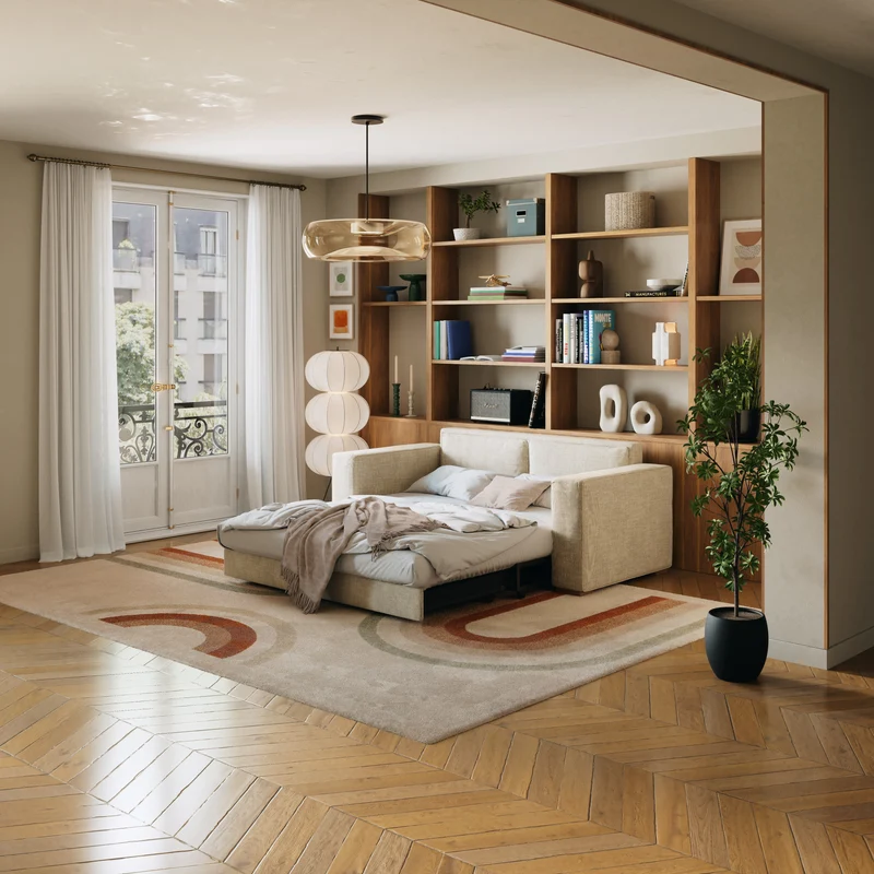 Divano letto trasformabile Milo