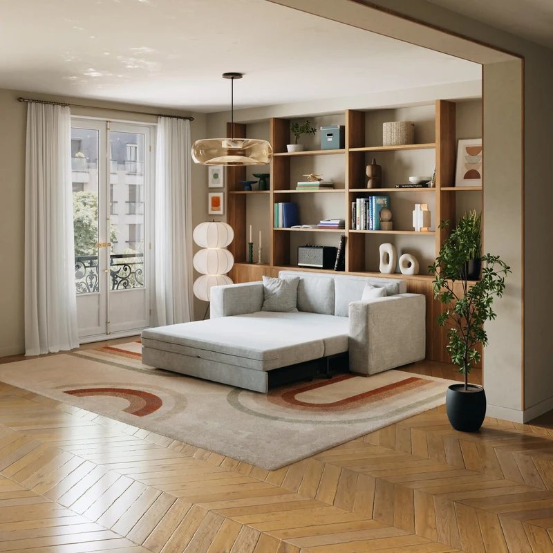 Divano letto trasformabile Milo