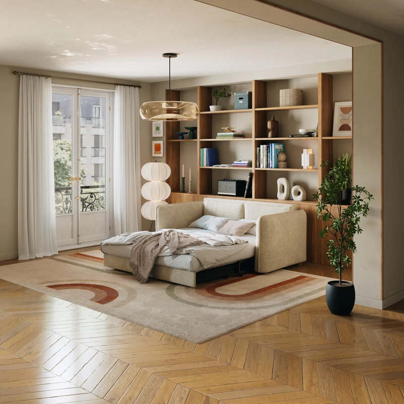 Divano letto trasformabile Milo