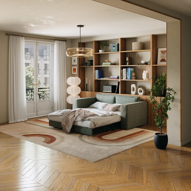 Divano letto trasformabile Milo