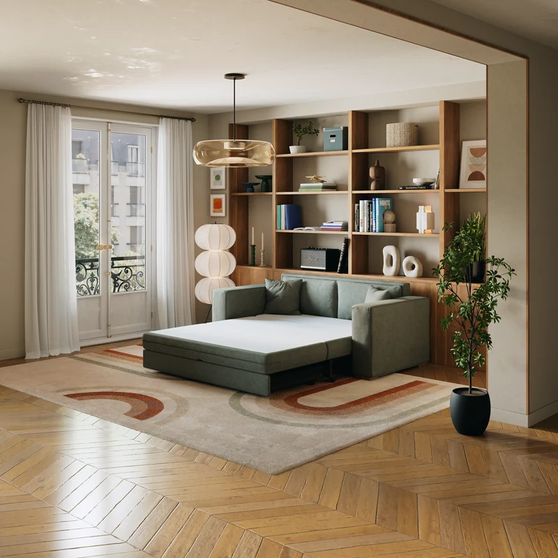 Divano letto trasformabile Milo