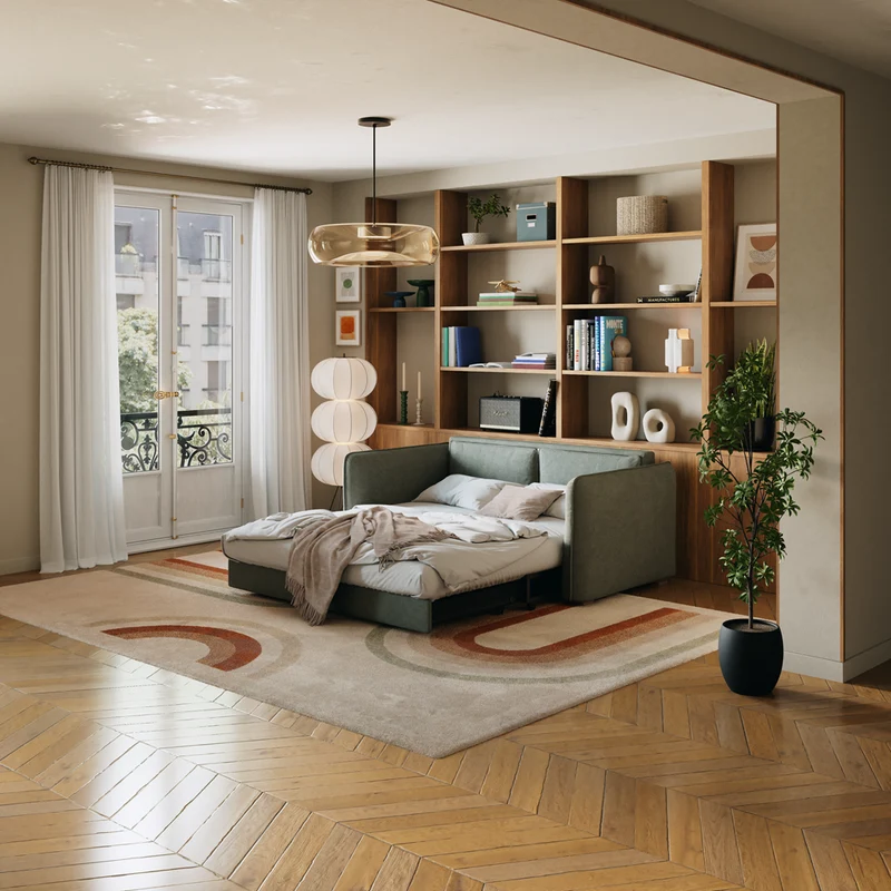 Divano letto trasformabile Milo