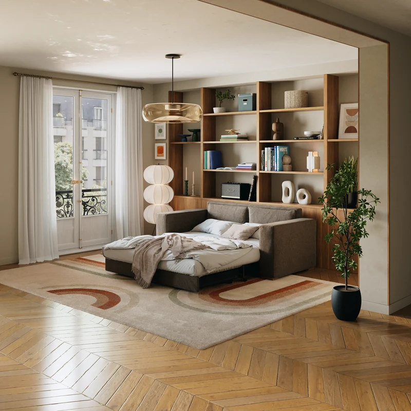 Divano letto trasformabile Milo