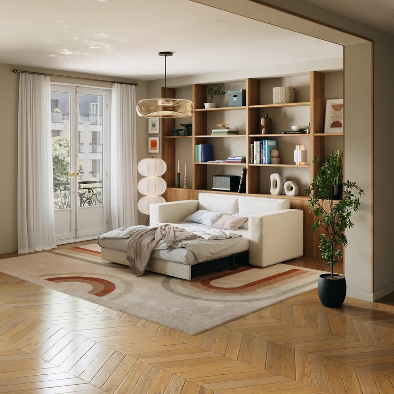 Divano letto trasformabile Milo
