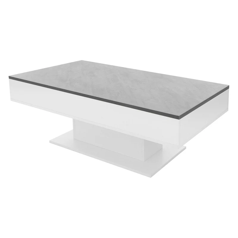 ML-Design | Couchtisch 110x60x40 cm inkl. 2 Staufächern unter Schiebeplatte, Wohnzimmertisch
