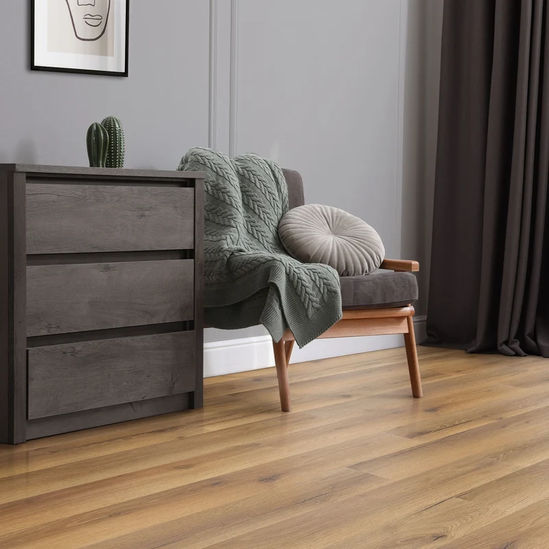 ML-DESIGN | Bodenbelag Vinylboden 16 Stück selbstklebend 91,5 x 15,3 cm x 2mm 2,23m² PVC Eiche Rustikal Holzoptik Klebefliesen Bodenfliesen