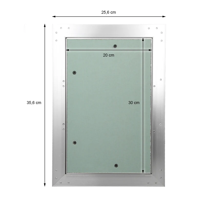 Revisionsklappe GK-Einlage 200x300 mm mit Rahmen aus Aluminium