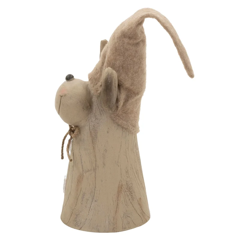 ECD GERMANY | Weihnachtselch-Figur mit LED-Beleuchtung Braun Weihnachtsdeko Innen LED-Rentier Weihnachtsfigur Batteriebetrieben Dekofigur