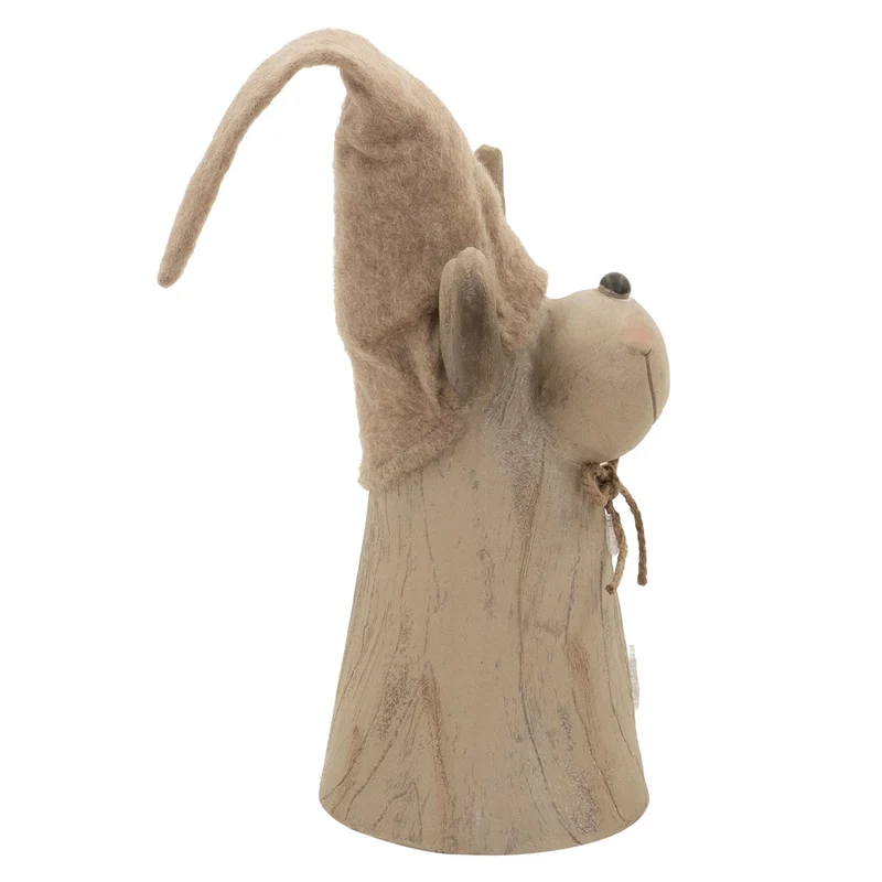 ECD GERMANY | Weihnachtselch-Figur mit LED-Beleuchtung 45-63 cm Braun Weihnachtsdeko Innen LED-Rentier Weihnachtsfigur Batteriebetrieben Dekofigur
