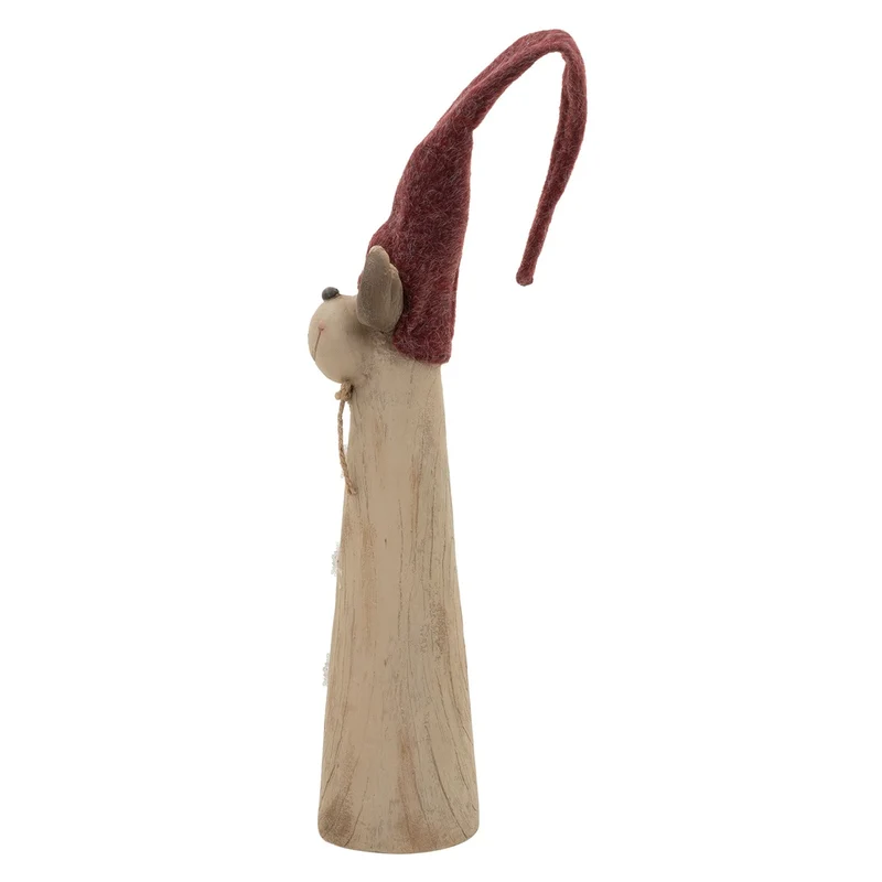 ECD GERMANY | Weihnachtselch-Figur mit LED-Beleuchtung 80-113 cm Braun Weihnachtsdeko Innen LED-Rentier Weihnachtsfigur Batteriebetrieben Dekofigur
