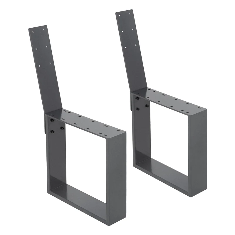 Bankgestell Bankkufen 2er Set O-Design 40 x 78,5 cm Anthrazit aus Stahl ML-Design