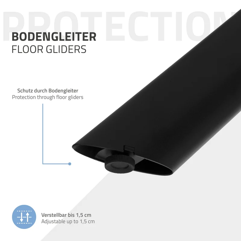 ML-DESIGN | Tischbeine Spider-Design mit ovalem Profil 120x78x71,5 cm aus Stahl Schwarz Tischgestell Tischfüße Tischkufen für Esstisch