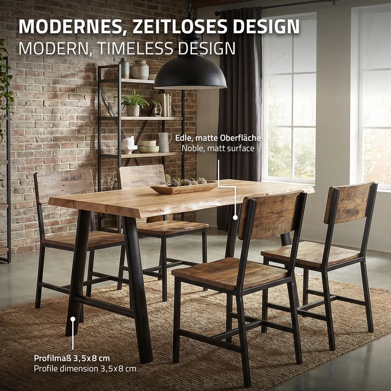 ML-DESIGN | Tischbeine 2er Set A-Form mit ovalem Profil 60x72 cm aus Stahl Schwarz Tischgestell Tischfüße Tischkufen für Esstisch & Schreibtisch
