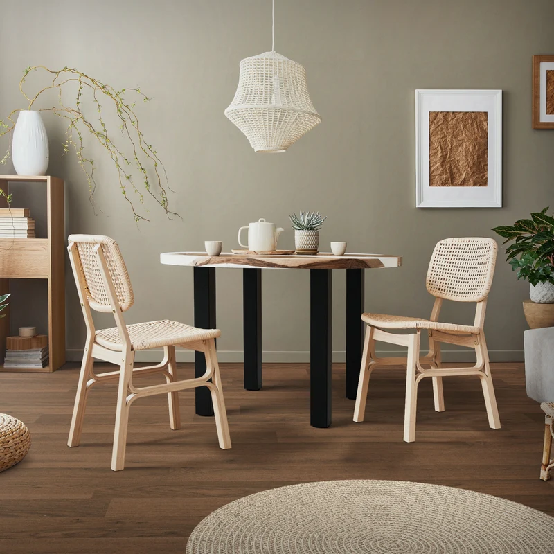 4er Set Tischbeine I-Design 72 cm Schwarz Tischgestell aus pulverbeschichteter Stahl, Profil 8x8 cm, höhenverstellbare Möbelfüße ML-Design