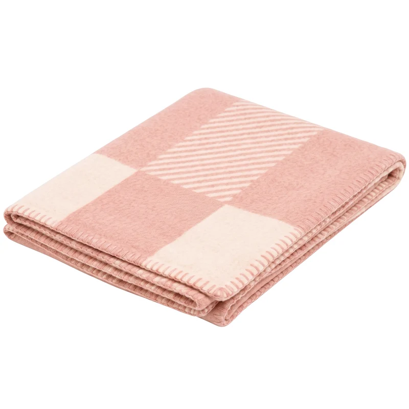 Plaid in Pura Lana Jacquard Motivo Geometrico - Tevere