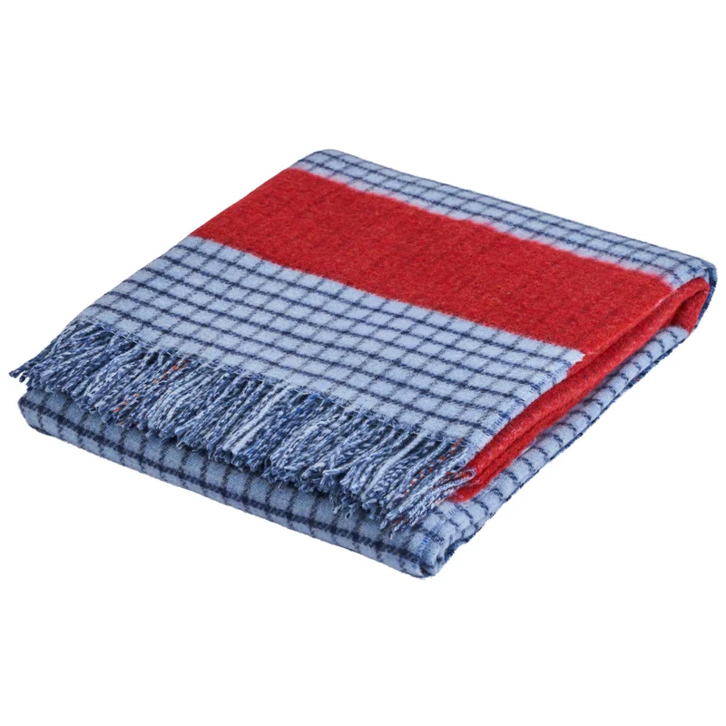 Plaid in Lana Fantasia Check - Soleil