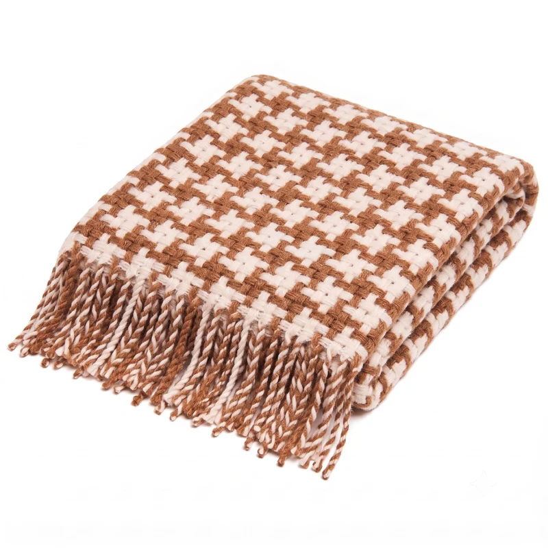 Plaid in Lana Fantasia Pied de Poule - Paloma