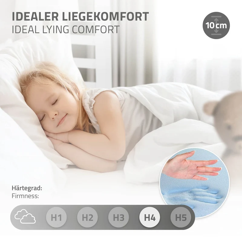 ML-DESIGN | Kinderbett mit Matratze und Lattenrost & Dach aus massivem Kiefernholz 80x160 cm Weiß Hausbett Montessori Bettgestell für Mädchen Jungen