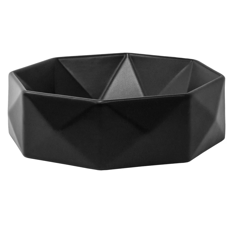 LuxeBath | Waschbecken Diamantform ohne Überlauf Ø 420x135 mm aus Keramik Waschplatz Handwaschbecken für das Badezimmer