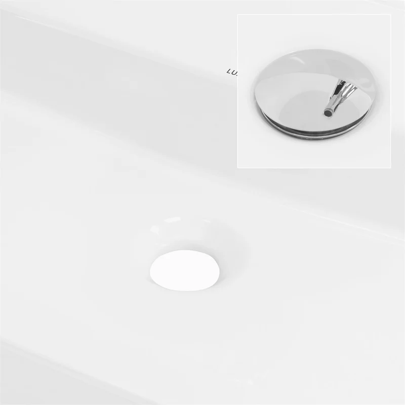LuxeBath | Waschbecken Oval ohne Überlauf aus Keramik Waschplatz Handwaschbecken für das Badezimmer