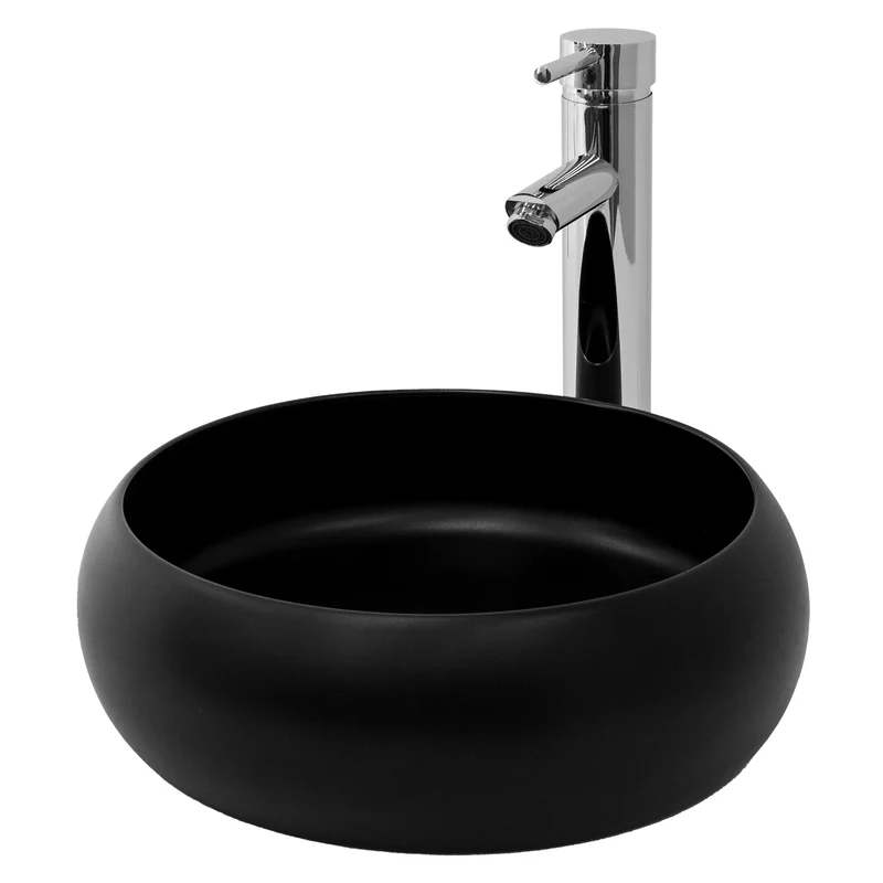 LuxeBath | Waschbecken ohne Überlauf aus Keramik Waschplatz Handwaschbecken für das Badezimmer