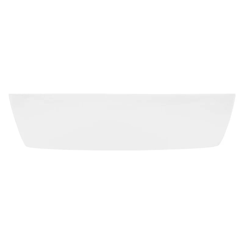 LuxeBath | Waschbecken Oval oder Rund ohne Überlauf aus Keramik Waschplatz Handwaschbecken für das Badezimmer