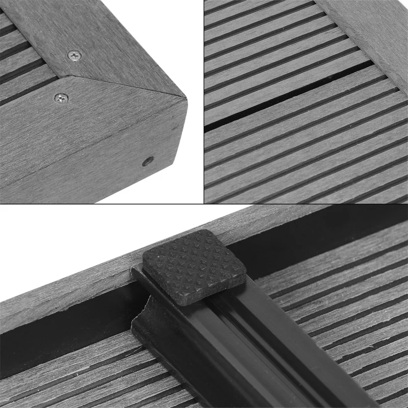 ML-DESIGN | WPC Bodenelement für Solardusche 101x63x5,5 cm