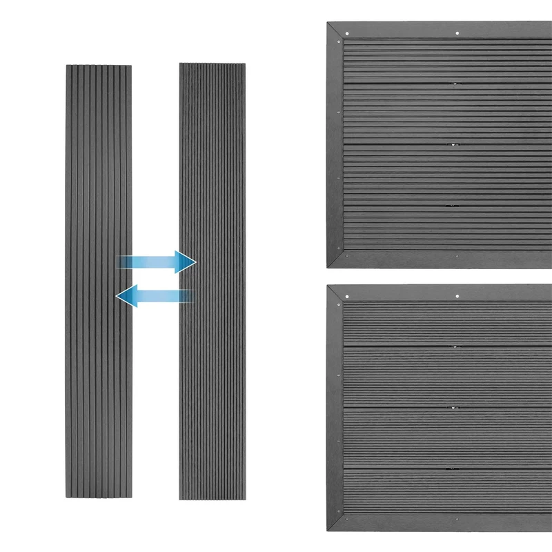 ML-DESIGN | WPC Bodenelement für Solardusche 101x63x5,5 cm