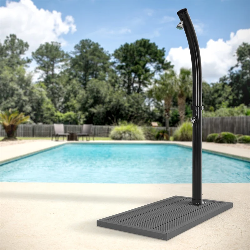 ML-DESIGN | WPC Bodenelement für Solardusche 101x63x5,5 cm