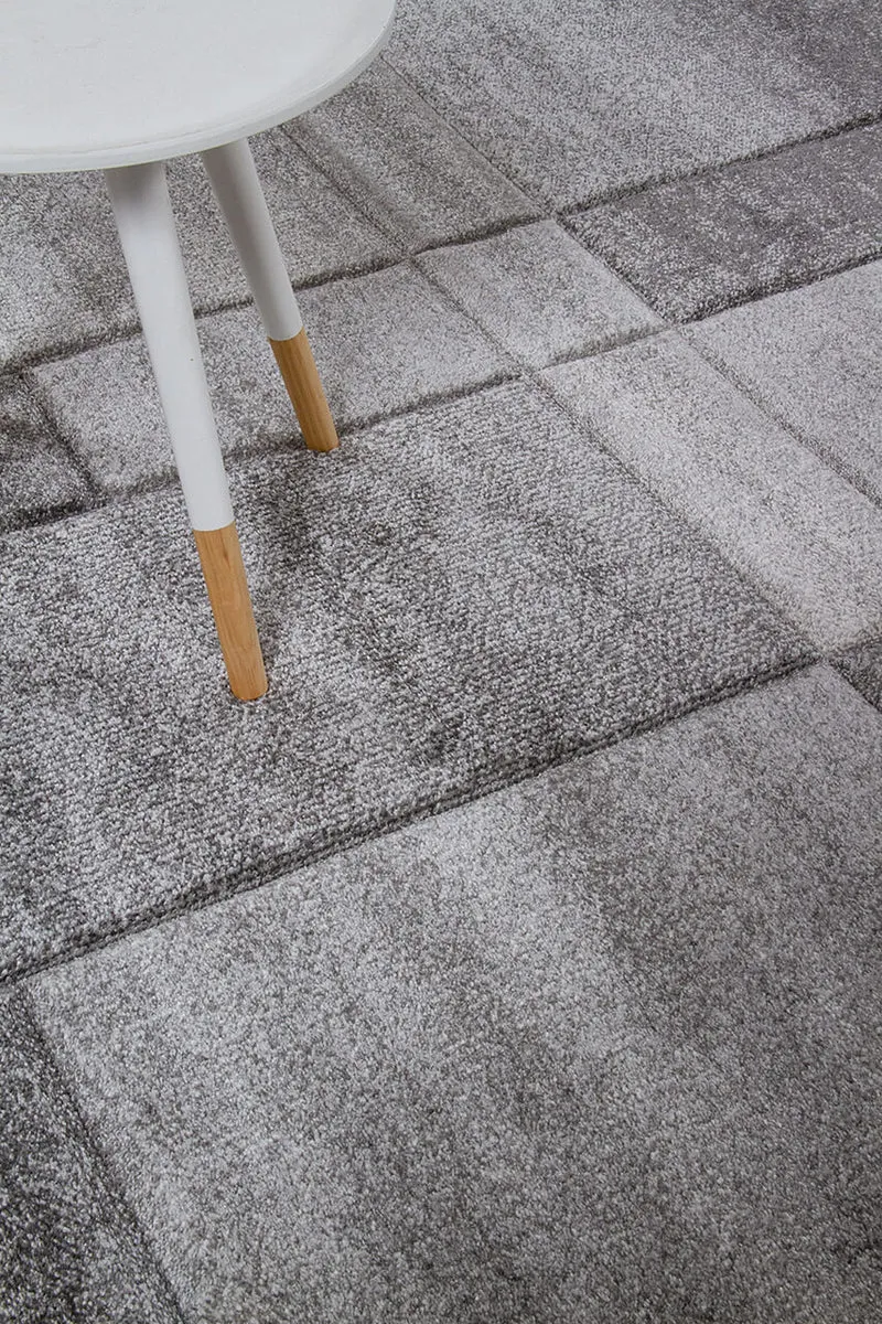 Tappeto Moderno Timelapse Grigio