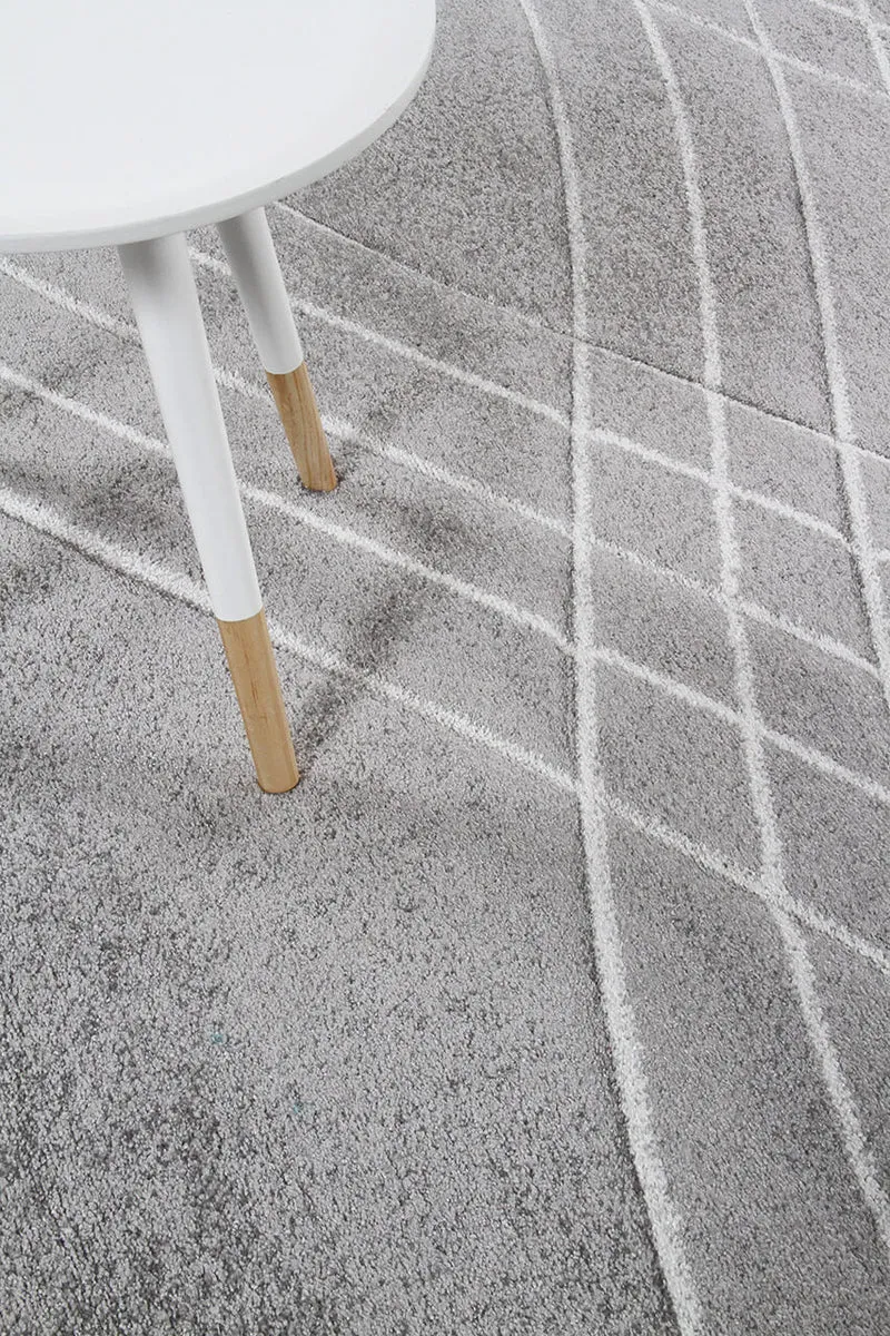 Tappeto Moderno Carve Grigio