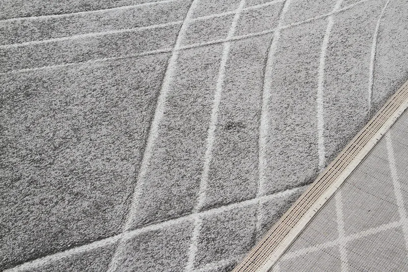 Tappeto Moderno Carve Grigio