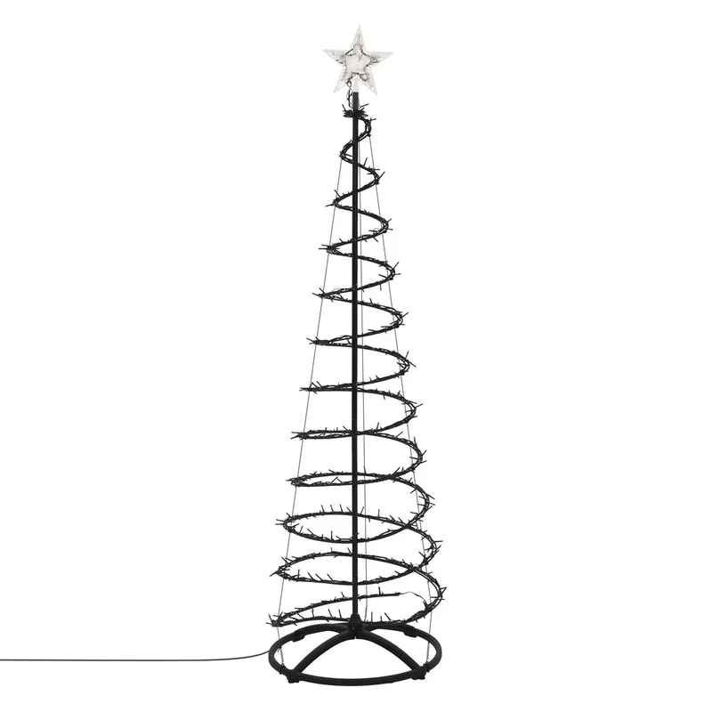ECD Germany | LED Weihnachtsbaum mit Lichterkette, Weihnachtsdeko Innen/Außen, Warmweiß LEDs, Tannenbaum Lichterbaum Weihnachtsbeleuchtung