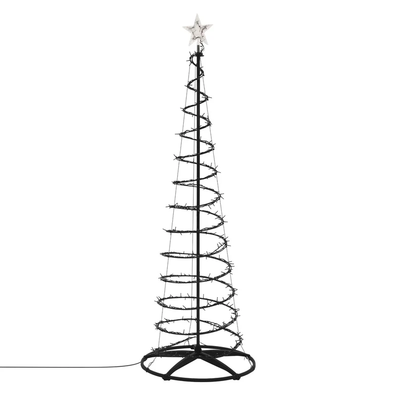 ECD Germany | LED Weihnachtsbaum mit Lichterkette, Weihnachtsdeko Innen/Außen, Warmweiß LEDs, Tannenbaum Lichterbaum Weihnachtsbeleuchtung