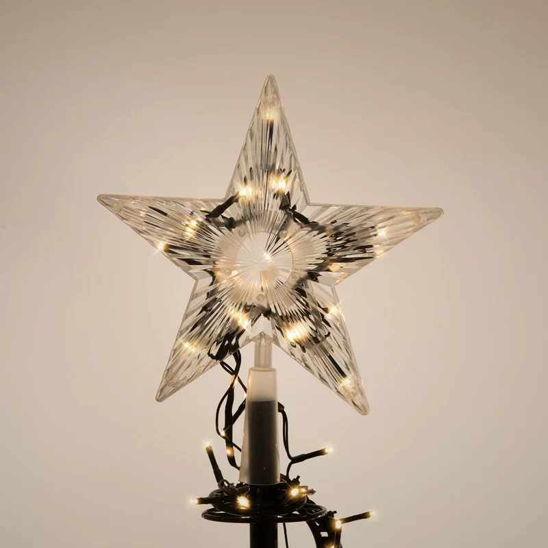 ECD Germany | LED Weihnachtsbaum mit Lichterkette, Weihnachtsdeko Innen/Außen, Warmweiß LEDs, Tannenbaum Lichterbaum Weihnachtsbeleuchtung