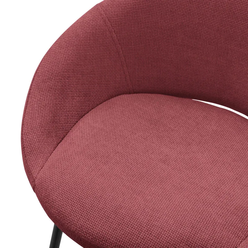 Barhocker 4er Set Rot 56x94x50 cm mit Rückenlehne und Fußstütze bis 120 kg ML-Design