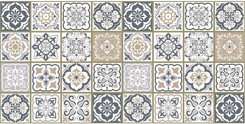 Passatoia made in italy antiscivolo Piastrelle Beige Il Gruppone