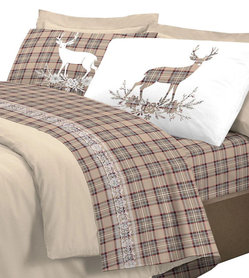 Completo letto 100% cotone Linea Cervo