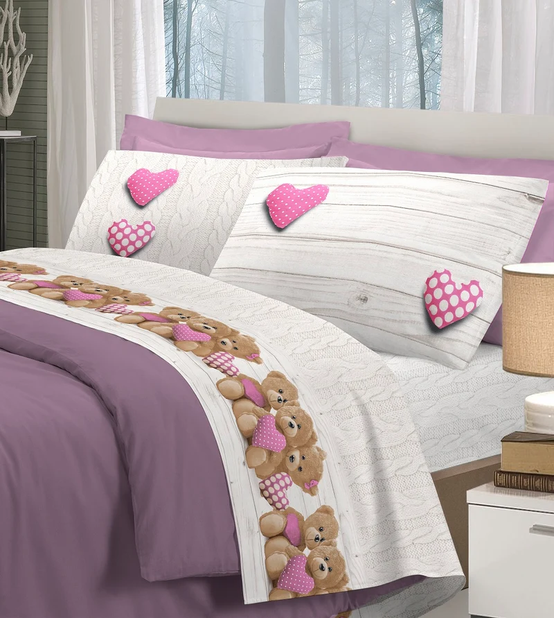 Completo letto orsetti in cotone made in italy Il Gruppone