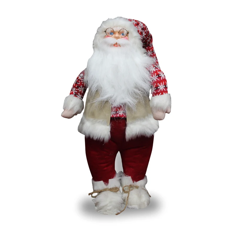 Babbo Natale Natalizio, elemento di arredo e fermaporta decorativo gigante