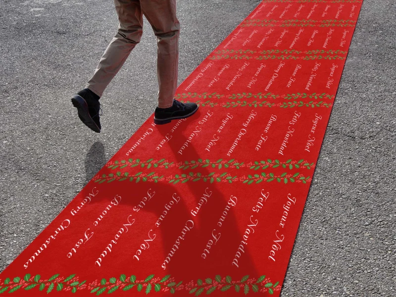 Rotolo 1x40 Metri Passatoia Tappeto Rosso Negozi Red Carpet Matrimoni Natale Cerimonie Eventi Natalizio Vetrina Negozio