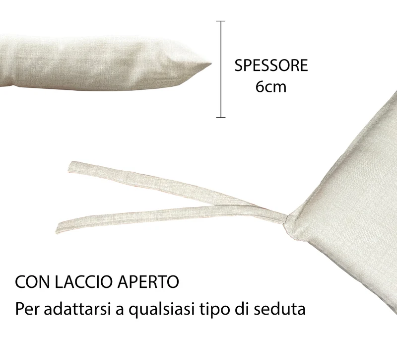 Cuscini Sedia Con Lacci 4 Punti Natalizi Imbottiti Il Gruppone